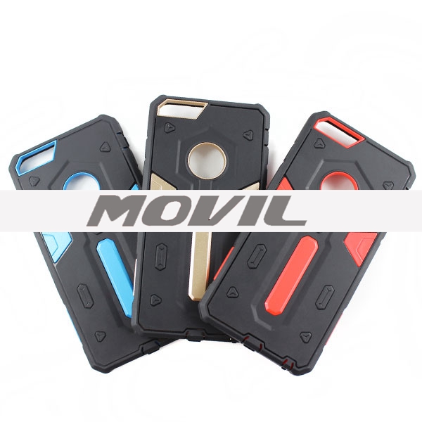 NP-2591 Guerrero 2 en 1 PC   TPU Funda para iPhone 6 Plus-0